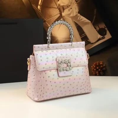 Women's Ostrich Pattern Handbag